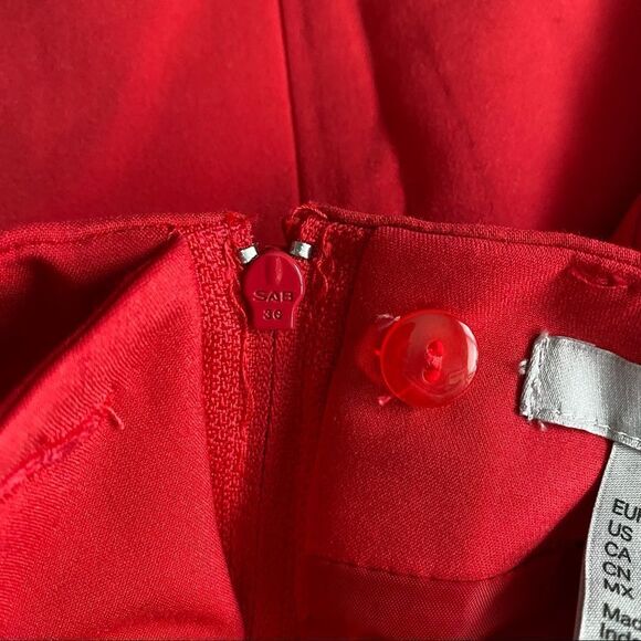 H&M Red Pencil Skirt 4 - Picture 4 of 5